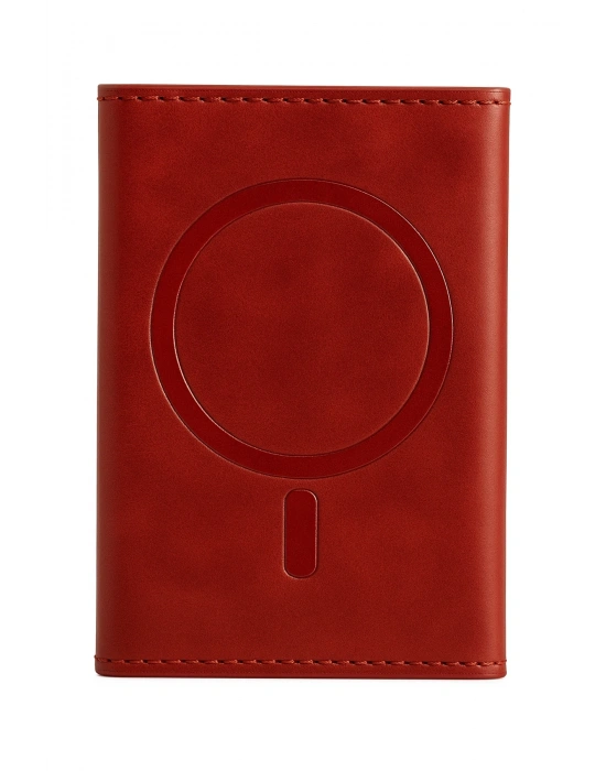 Joko Tema Magsafe Deri Kartlık - Kırmızı