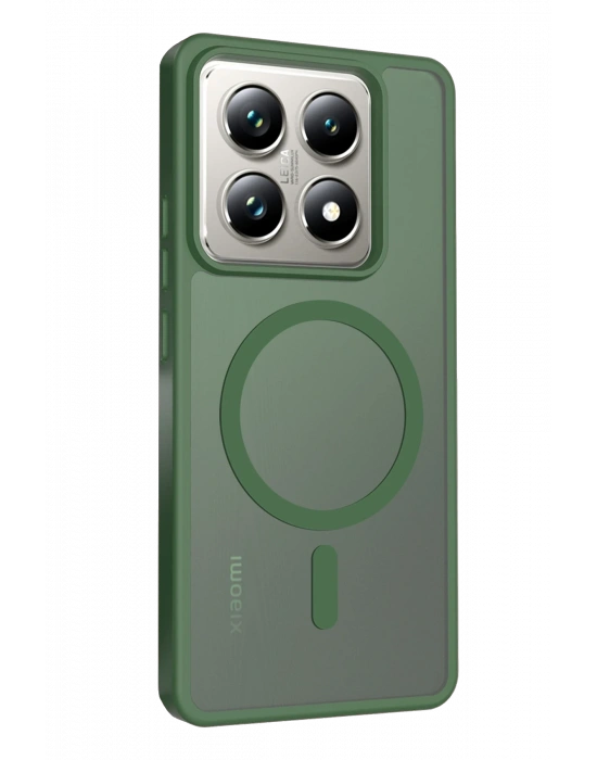 Joko Xiaomi Mi 14T Pro Jota Magsafe Kapak - Koyu Yeşil