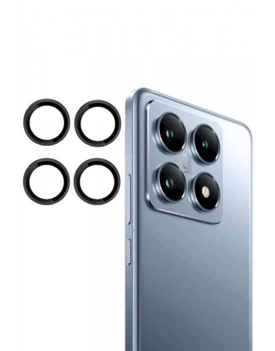 Joko Xiaomi Mi 14T Pro PVD Metal Kamera Lens - Siyah