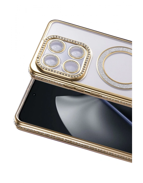 Joko Xiaomi Mi 15T Pro Joke Simli Magneticsafe Kılıf - Gold