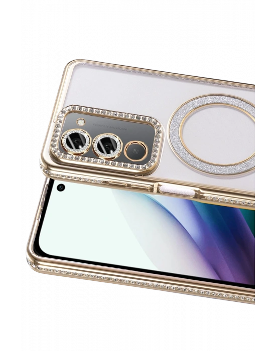 Joko Xiaomi Redmi 15 4G Joke Simli Magneticsafe Kılıf - Gold