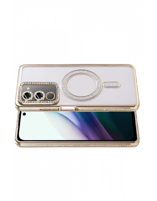 Joko Xiaomi Redmi 15 4G Joke Simli Magneticsafe Kılıf - Gold