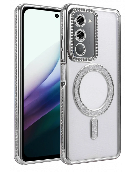 Joko Xiaomi Redmi 15 4G Joke Simli Magneticsafe Kılıf - Gümüş