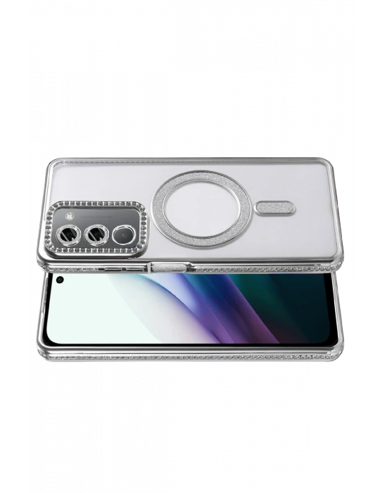 Joko Xiaomi Redmi 15 4G Joke Simli Magneticsafe Kılıf - Gümüş