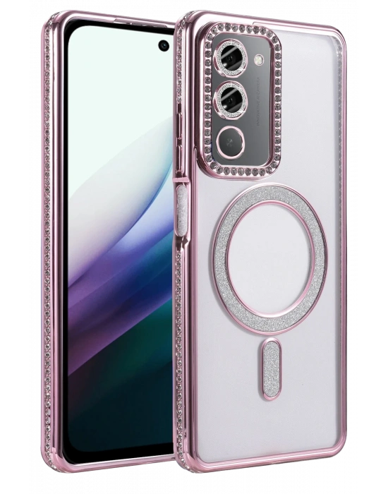 Joko Xiaomi Redmi 15 4G Joke Simli Magneticsafe Kılıf - Pembe