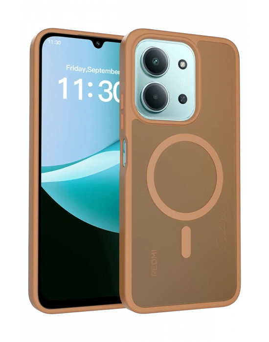 Joko Xiaomi Redmi 15C 4G Jota Magsafe Kapak - Çöl Titanyum