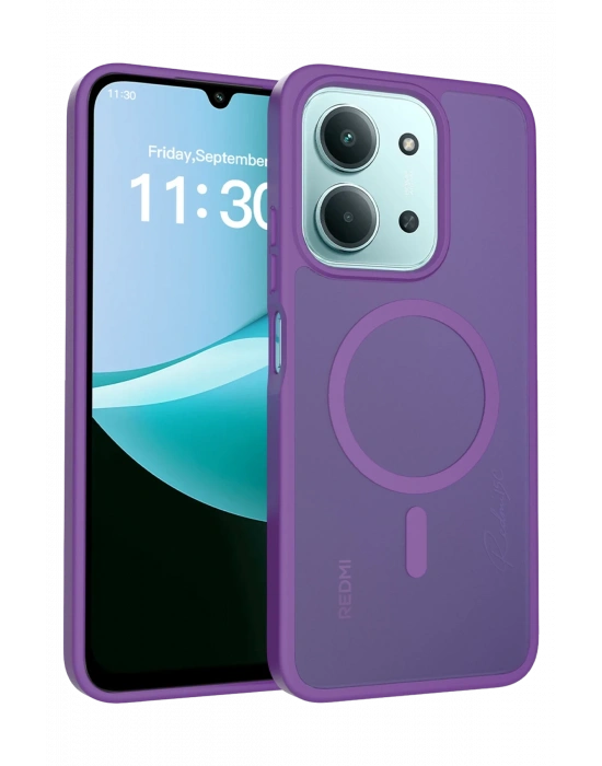 Joko Xiaomi Redmi 15C 4G Jota Magsafe Kapak - Derin Mor