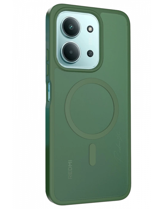 Joko Xiaomi Redmi 15C 4G Jota Magsafe Kapak - Koyu Yeşil