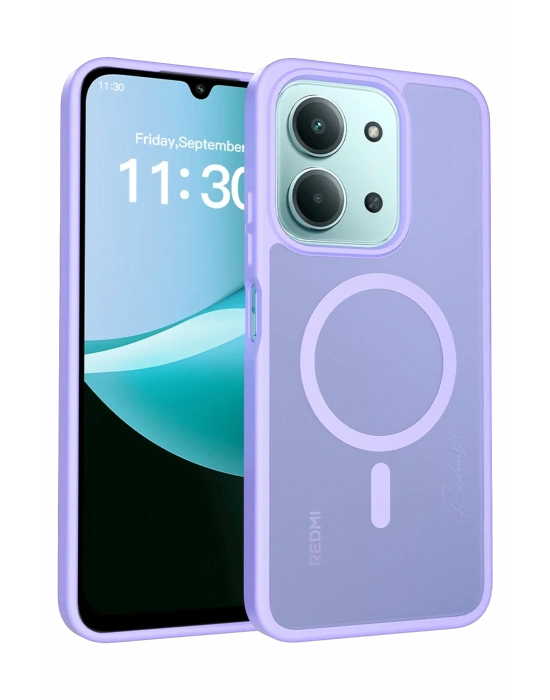 Joko Xiaomi Redmi 15C 4G Jota Magsafe Kapak - Lila