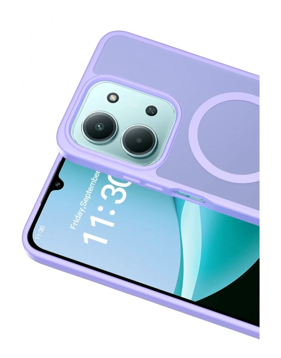 Joko Xiaomi Redmi 15C 4G Jota Magsafe Kapak - Lila