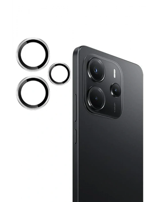 Joko Xiaomi Redmi Note 14 4G PVD Metal Kamera Lens - Gümüş