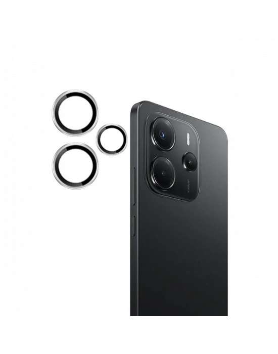 Joko Xiaomi Redmi Note 14 4G PVD Metal Kamera Lens - Gümüş