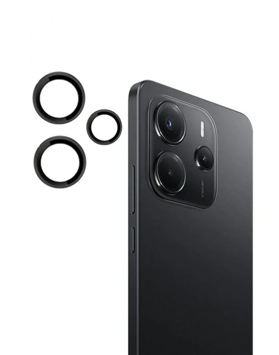 Joko Xiaomi Redmi Note 14 4G PVD Metal Kamera Lens - Siyah