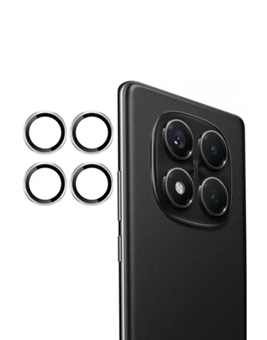 Joko Xiaomi Redmi Note 14 Pro 4G PVD Metal Kamera Lens - Gümüş