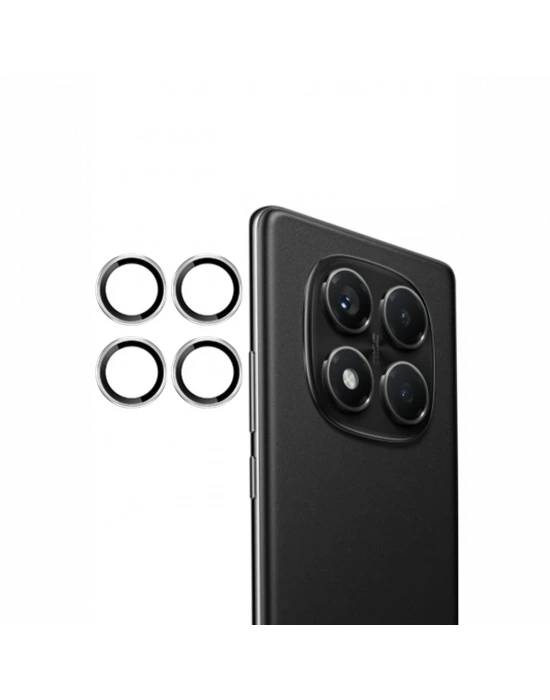 Joko Xiaomi Redmi Note 14 Pro 4G PVD Metal Kamera Lens - Gümüş