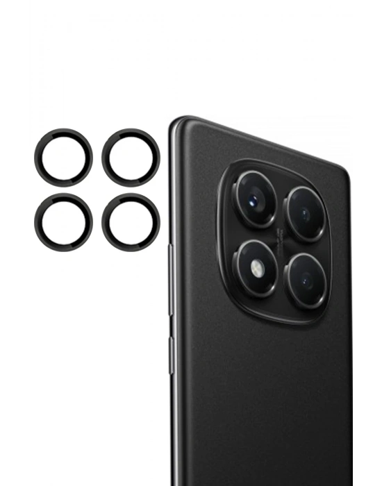 Joko Xiaomi Redmi Note 14 Pro 4G PVD Metal Kamera Lens - Siyah