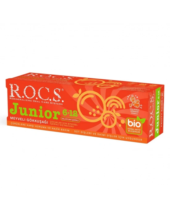 .Junior Diş Macunu 6-12 Yaş 60 ml Meyveli Gökkuşağı
