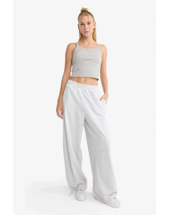 Kadın Eşofman Alt F8730AX/GR256 GREY MELANGE Gri