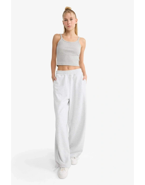 Kadın Eşofman Alt F8730AX/GR256 GREY MELANGE Gri