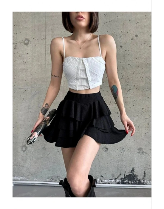 Kadın Mykonos Basic Etek - Siyah