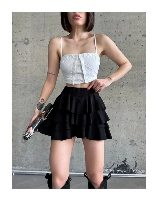 Kadın Mykonos Basic Etek - Siyah