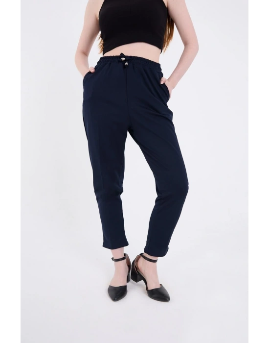 Kadın Tam Kalıp Basic Eşofman Pantolon - Lacivert