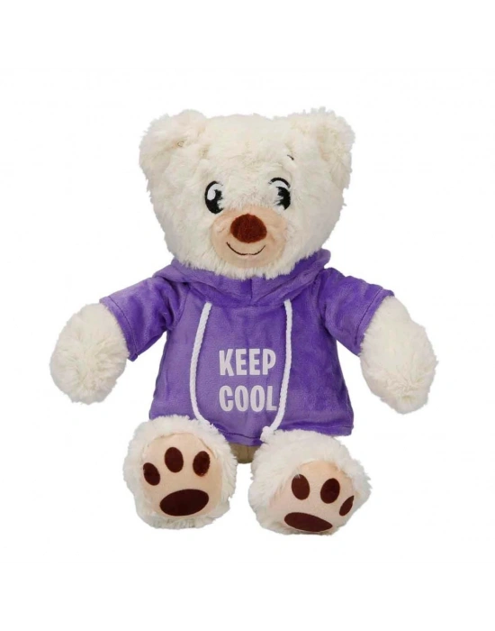 Kapşonlu Peluş Ayı 30 cm.