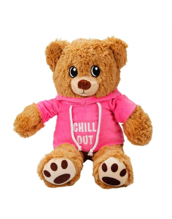Kapşonlu Peluş Ayı 30 cm.
