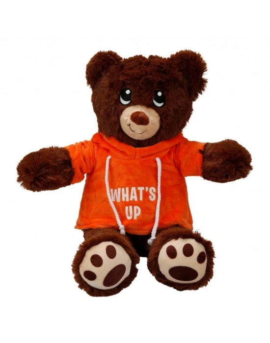 Kapşonlu Peluş Ayı 30 cm.