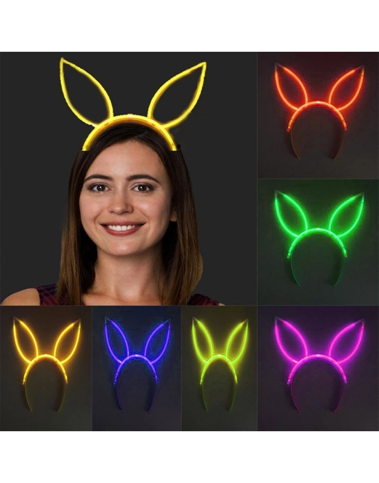 Karanlıkta Yanan Fosforlu Glow Taç 6 Renk 6 Adet