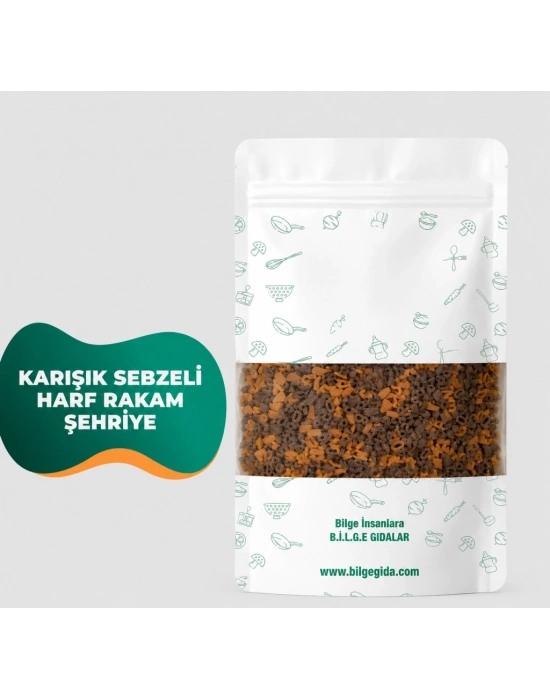 Karışık Sebzeli Harf Rakam Şehriye 250gr