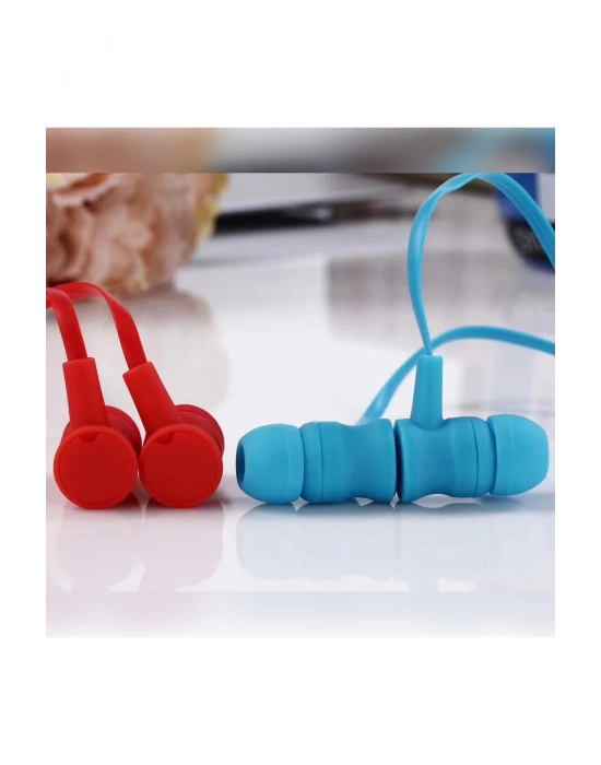 Karler Bass KR-207 Mıknatıslı Kablolu Kulaklık - Kırmızı