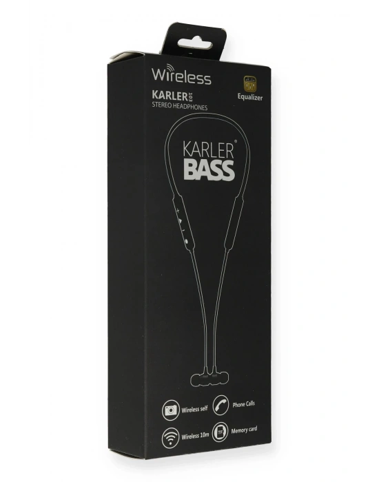 Karler Bass KR103 Kablosuz Kulaklık - Siyah