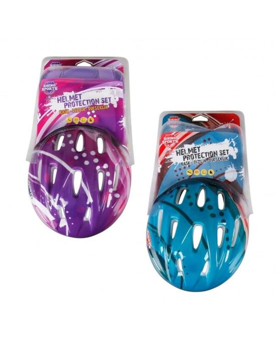 Kask Dizlik Dirseklik Koruyucu Set M