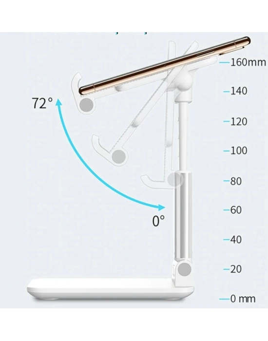 Katlanabilir Masaüstü Telefon Tutucu Stand CM-280