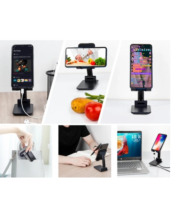 Katlanabilir Masaüstü Telefon Tutucu Stand CM-280