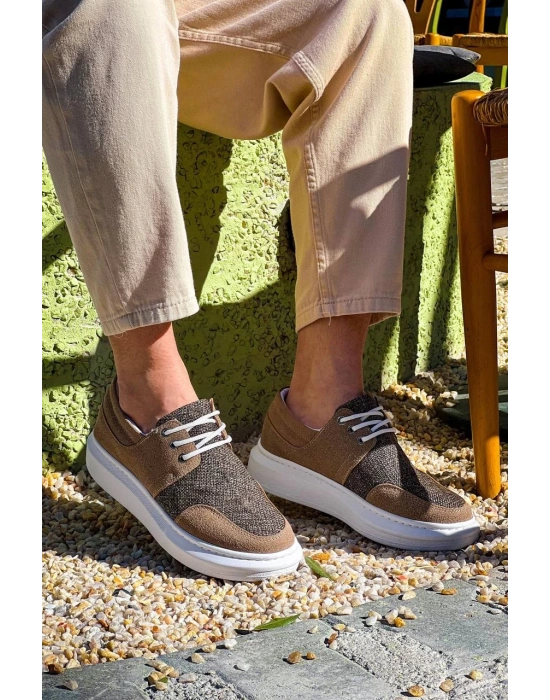 KB-042  Kuback  Bağcıklı Taba Günlük Erkek Ayakkabı