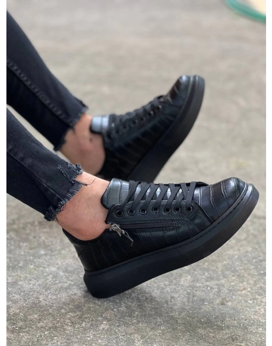 KB-309  Kuback Kömür Fermuar Ve Bağcıklı  Günlük Erkek  Ayakkabı