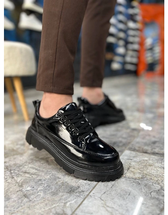 KB-702 Kuback Kömür Rugan Günlük Erkek Ayakkabı