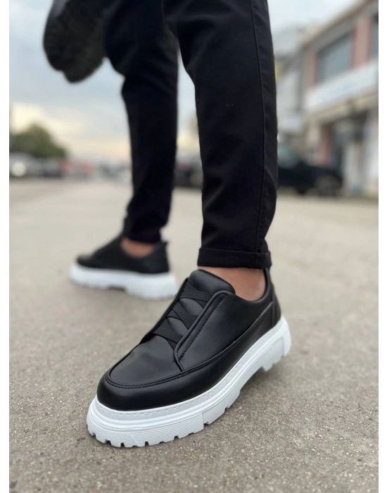 KB-703 Kuback Siyah Lastikli Günlük Erkek Ayakkabı
