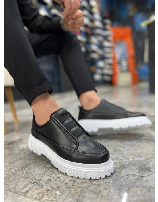 KB-703 Kuback Siyah Lastikli Günlük Erkek Ayakkabı