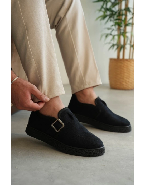 KB-KX1 Kuback Lacivert Kürklü Günlük Erkek Ayakkabı