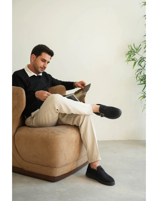 KB-KX1 Kuback Lacivert Kürklü Günlük Erkek Ayakkabı