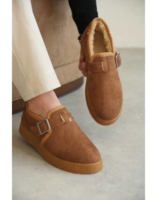 KB-KX1 Kuback Taba Kürklü Günlük Erkek Ayakkabı