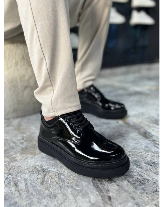 KB-X16 Kuback Kömür Rugan Günlük Erkek Ayakkabı