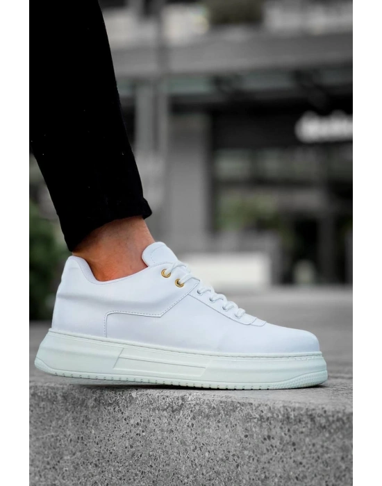 KB-X20 Kuback Beyaz Cilt Günlük Erkek Ayakkabı