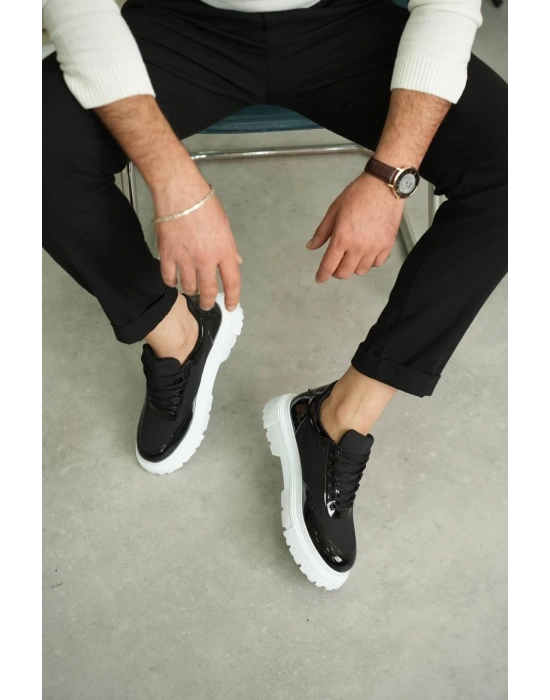 KB-X201 Kuback Siyah Rugan Paraşüt Günlük Erkek Ayakkabı