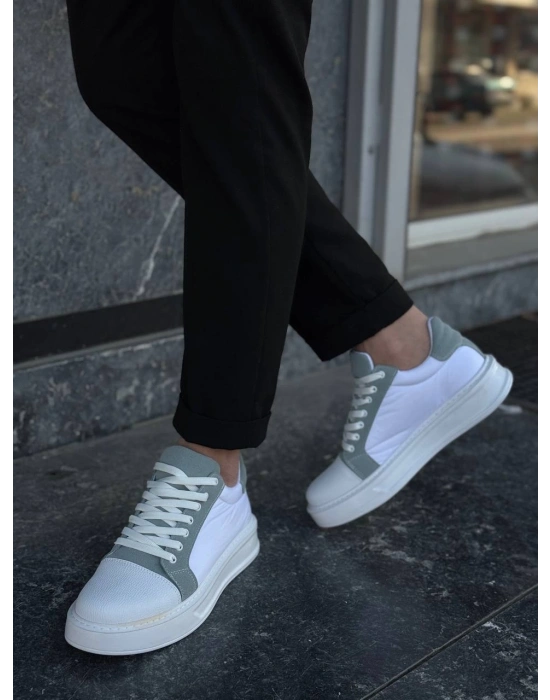 KB-X46 Kuback Beyaz Bebe Mavi Yüksek Beyaz Taban Günlük Spor Ayakkabı