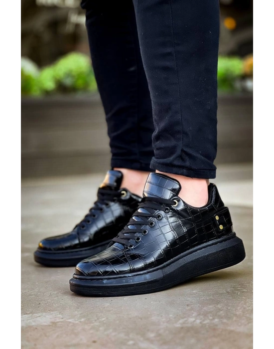 KB047  Kuback Kömür Crocodile Günlük Erkek  Ayakkabı