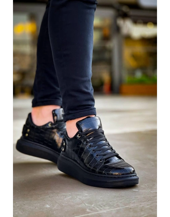 KB047  Kuback Kömür Crocodile Günlük Erkek  Ayakkabı